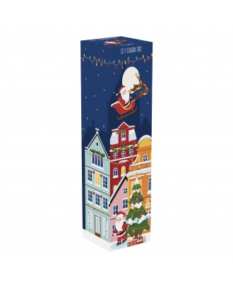 Set 4 cani din portelan, 275 ml, Santa in Town - SIMONA'S COOKSHOP